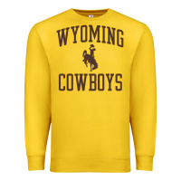 Lemon Wyoming Cowboys Men's Apparel Gameday Arch Over Cowboys Sweat Premium Sweatshirt - longCreatives
