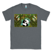 Charcoal Heather cute panda Classic Tee - TumblerDesignByShophia
