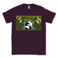 Plum cute panda Classic Tee - TumblerDesignByShophia
