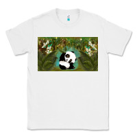 White cute panda Classic Tee - TumblerDesignByShophia