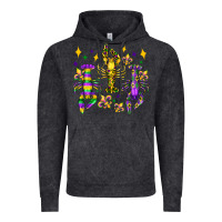 Vintage Black mardi gras craw fish olivia Vintage Hoodie - OliviaCreatesArt
