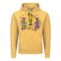 Vintage Mustard mardi gras craw fish olivia Vintage Hoodie - OliviaCreatesArt