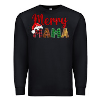 Black merry mama Premium Sweatshirt - BarkalooDesign
