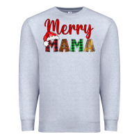 Heather Grey merry mama Premium Sweatshirt - BarkalooDesign