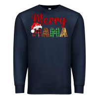 Navy merry mama Premium Sweatshirt - BarkalooDesign