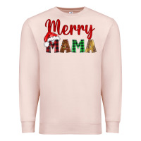Pale Pink merry mama Premium Sweatshirt - BarkalooDesign