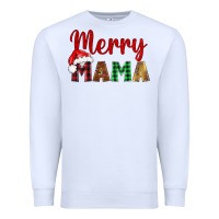 White merry mama Premium Sweatshirt - BarkalooDesign