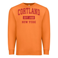Carrot Cortland New York NY Vintage Sports Design Red Design Sweat Premium Sweatshirt - longCreatives
