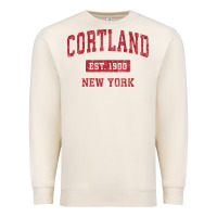 Sandshell Cortland New York NY Vintage Sports Design Red Design Sweat Premium Sweatshirt - longCreatives