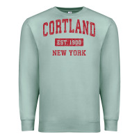 Seafoam Cortland New York NY Vintage Sports Design Red Design Sweat Premium Sweatshirt - longCreatives