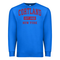 True Royal Cortland New York NY Vintage Sports Design Red Design Sweat Premium Sweatshirt - longCreatives