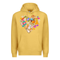 Antique Gold Easter Love Premium Hoodie - CowhideDigitalArt