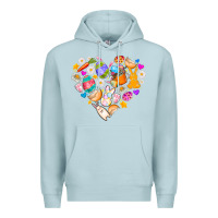 Blue Mist Easter Love Premium Hoodie - CowhideDigitalArt