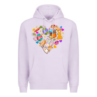 Lilac Easter Love Premium Hoodie - CowhideDigitalArt