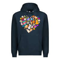 Navy Easter Love Premium Hoodie - CowhideDigitalArt