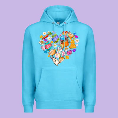 Easter Love Premium Hoodie Designed By Cowhidedigitalart