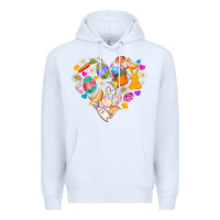 White Easter Love Premium Hoodie - CowhideDigitalArt