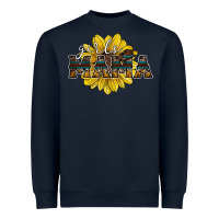 Navy girls mama sunflower Heavyweight Sweatshirt - RacoonDesign