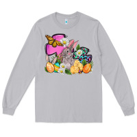 Moon Dust Easter rabbits and cross Long Sleeve Tee - OliviaCreatesArt