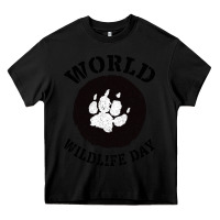 Black World Wildlife Day Heavy Core Tee - Bettercallsaul