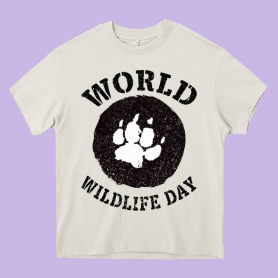 World Wildlife Day Heavy Core Tee Designed By Bettercallsaul