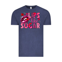 Vintage Denim Lips like sugar Valentine's Day Vintage Tee - HowdyJamesFarm