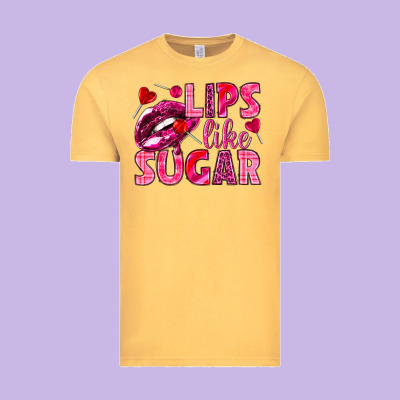 Lips Like Sugar Valentine's Day Vintage Tee Designed By Howdyjamesfarm