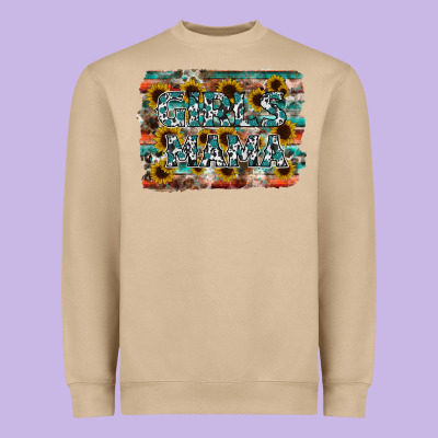Girls Mama Heavyweight Sweatshirt Designed By Racoondesign