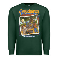 Sports Green R.L. Stine Goosebumps Halloween Say Cheese And Die Premium Sweatshirt - longCreatives