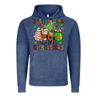 Vintage Denim just a girl who loves christmas Vintage Hoodie - OliviaCreatesArt