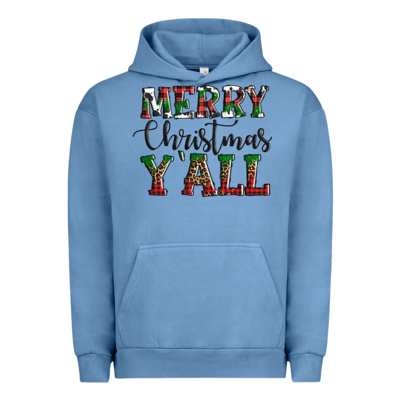 Merry Christmas Y'all Urban Hoodie by AdoDesignShop | Teevron