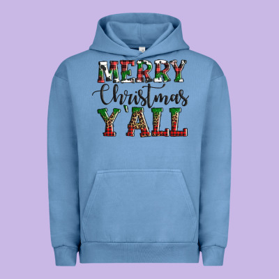 Merry Christmas Y'all Urban Hoodie Designed By Adodesignshop