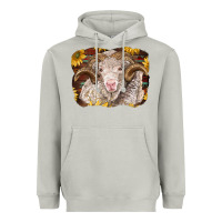 Moon Dust merino ram with sunflowers Heavyweight Hoodie - BarkalooDesign