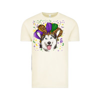 Vintage Arctic mardi gras hat husky Vintage Tee - RanaPortraitStore