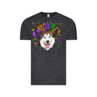 Vintage Black mardi gras hat husky Vintage Tee - RanaPortraitStore