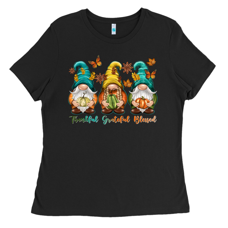 Thankful Grateful Blessed Ladies Tee by NancyCooperArtShop | Teevron