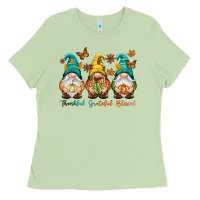 Matcha Thankful grateful blessed Ladies Tee - NancyCooperArtShop