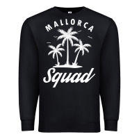 Black Mallorca Squad Beach Summer Surfing Swimming Travel Vacation Premium Sweatshirt - longCreatives