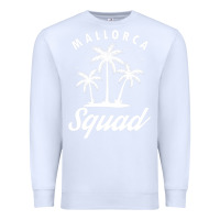 White Mallorca Squad Beach Summer Surfing Swimming Travel Vacation Premium Sweatshirt - longCreatives
