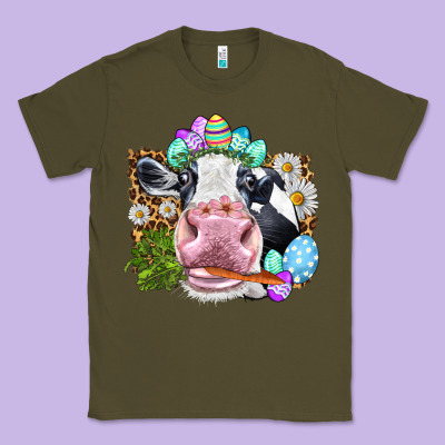 Happy Easter Cow With Eggs Easter Day Classic Tee Designed By Howdyjamesfarm