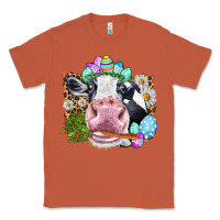 Copper Happy Easter Cow with eggs Easter Day Classic Tee - HowdyJamesFarm