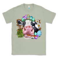Matcha Happy Easter Cow with eggs Easter Day Classic Tee - HowdyJamesFarm