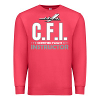Cardinal CFI CFI Certified Flight Pilot Gift CFI Flying Instructor Premium Sweatshirt - longCreatives
