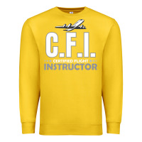 Lemon CFI CFI Certified Flight Pilot Gift CFI Flying Instructor Premium Sweatshirt - longCreatives