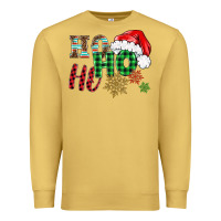 Antique Gold ho ho ho christmas Premium Sweatshirt - BarkalooDesign