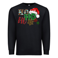 Black ho ho ho christmas Premium Sweatshirt - BarkalooDesign