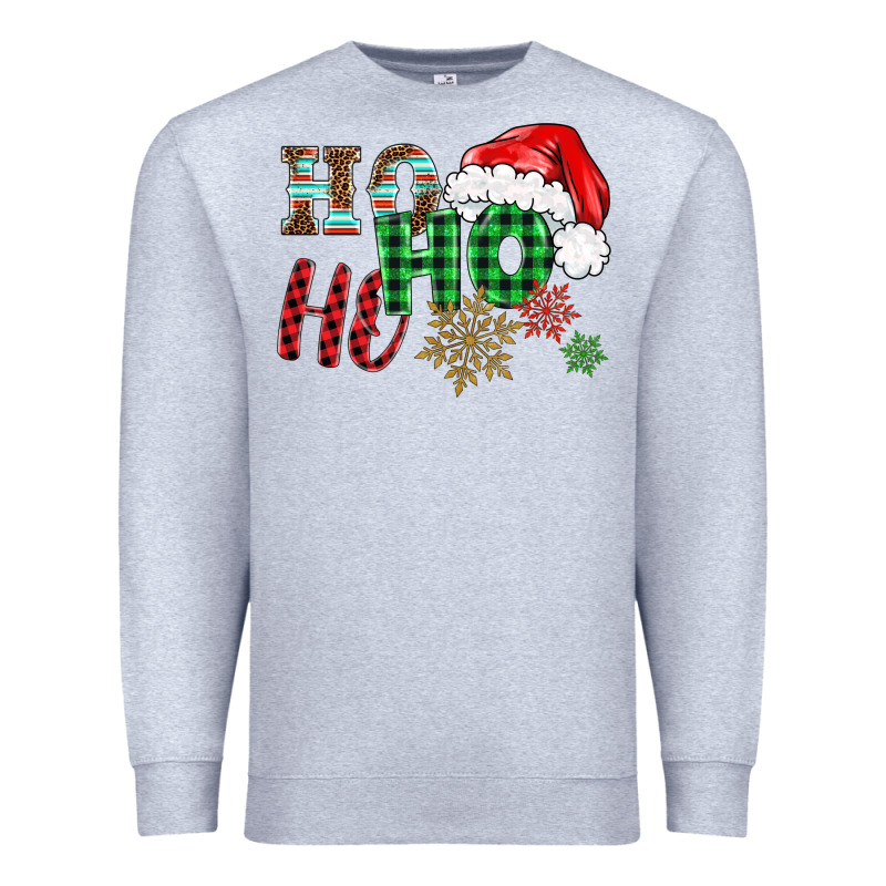 Ho Ho Ho Christmas Premium Sweatshirt by BarkalooDesign | Teevron