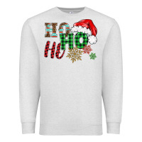 Oatmeal Heather ho ho ho christmas Premium Sweatshirt - BarkalooDesign