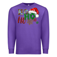 Purple ho ho ho christmas Premium Sweatshirt - BarkalooDesign