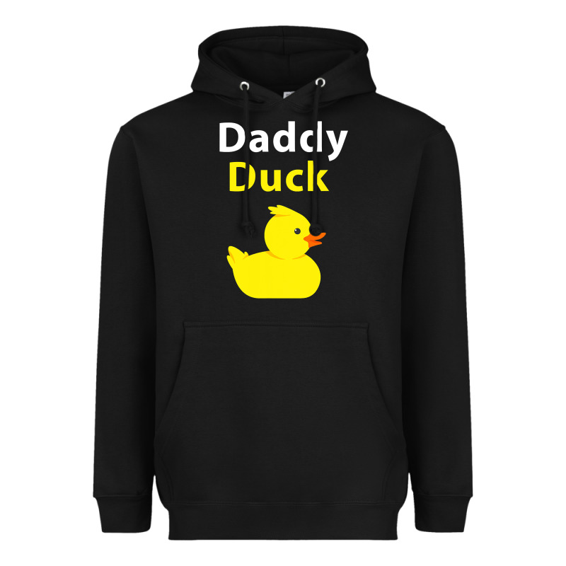 Funny Daddy Duck Rubber Duck Heavyweight Hoodie by longCreatives | Teevron